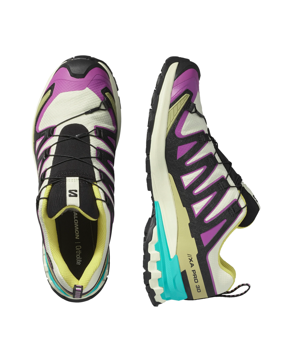 Salomon XA PRO 3D V9 GORE-TEX Transparent Yellow / Black / Waterfall