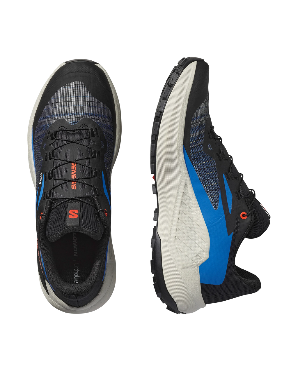 Salomon GENESIS Black / French Blue / Cherry Tomato