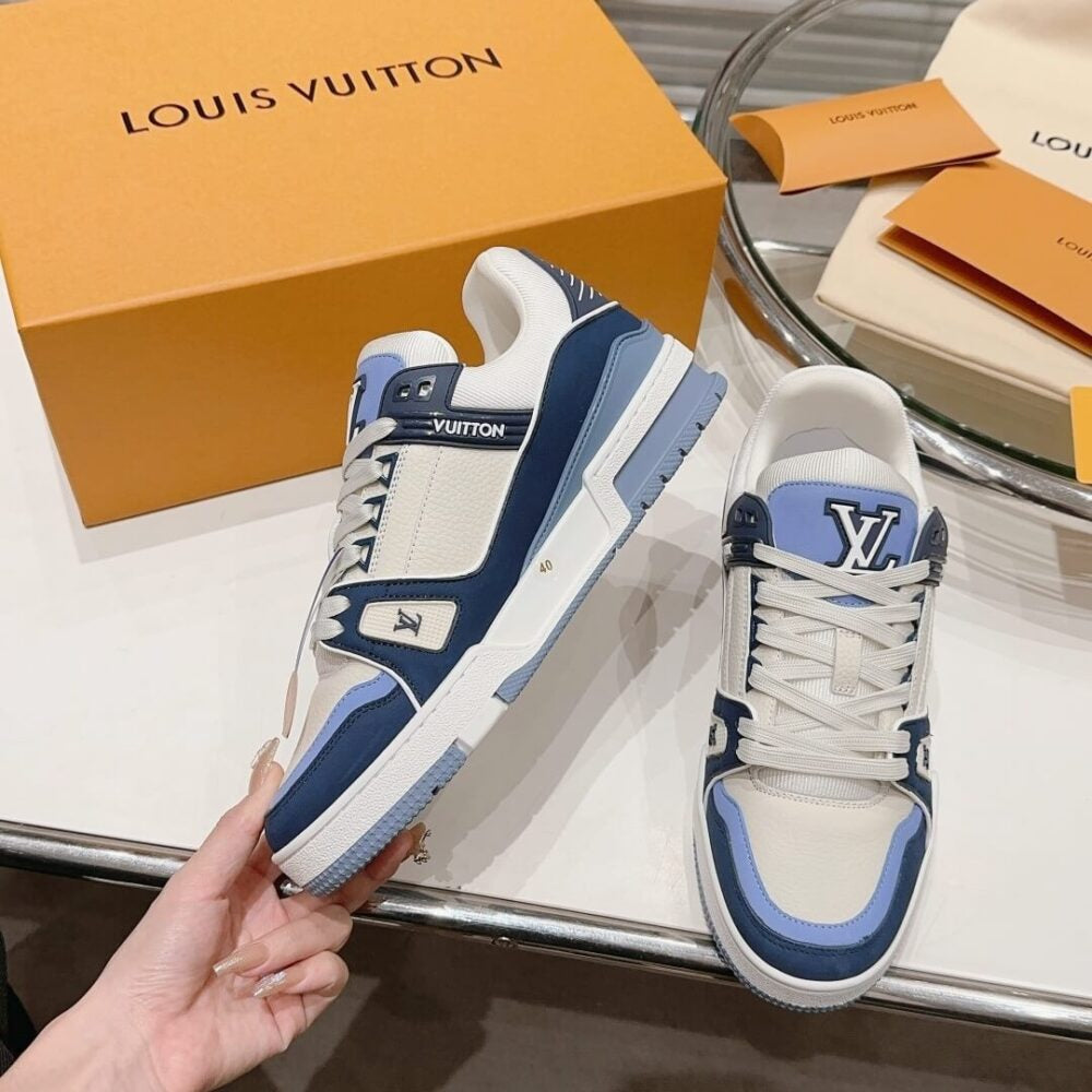 Louis Vuitton LV Trainer 'Blue Beige'