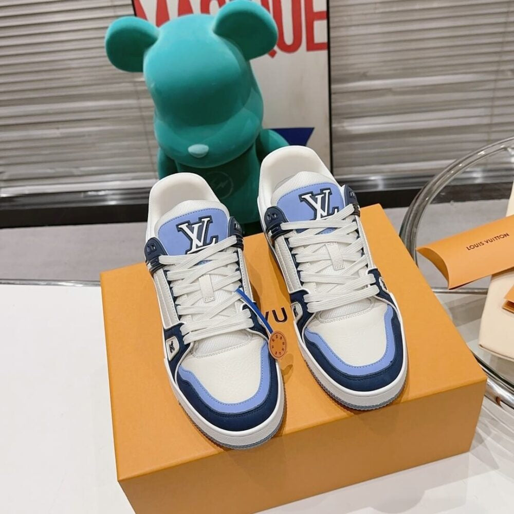 Louis Vuitton LV Trainer 'Blue Beige'
