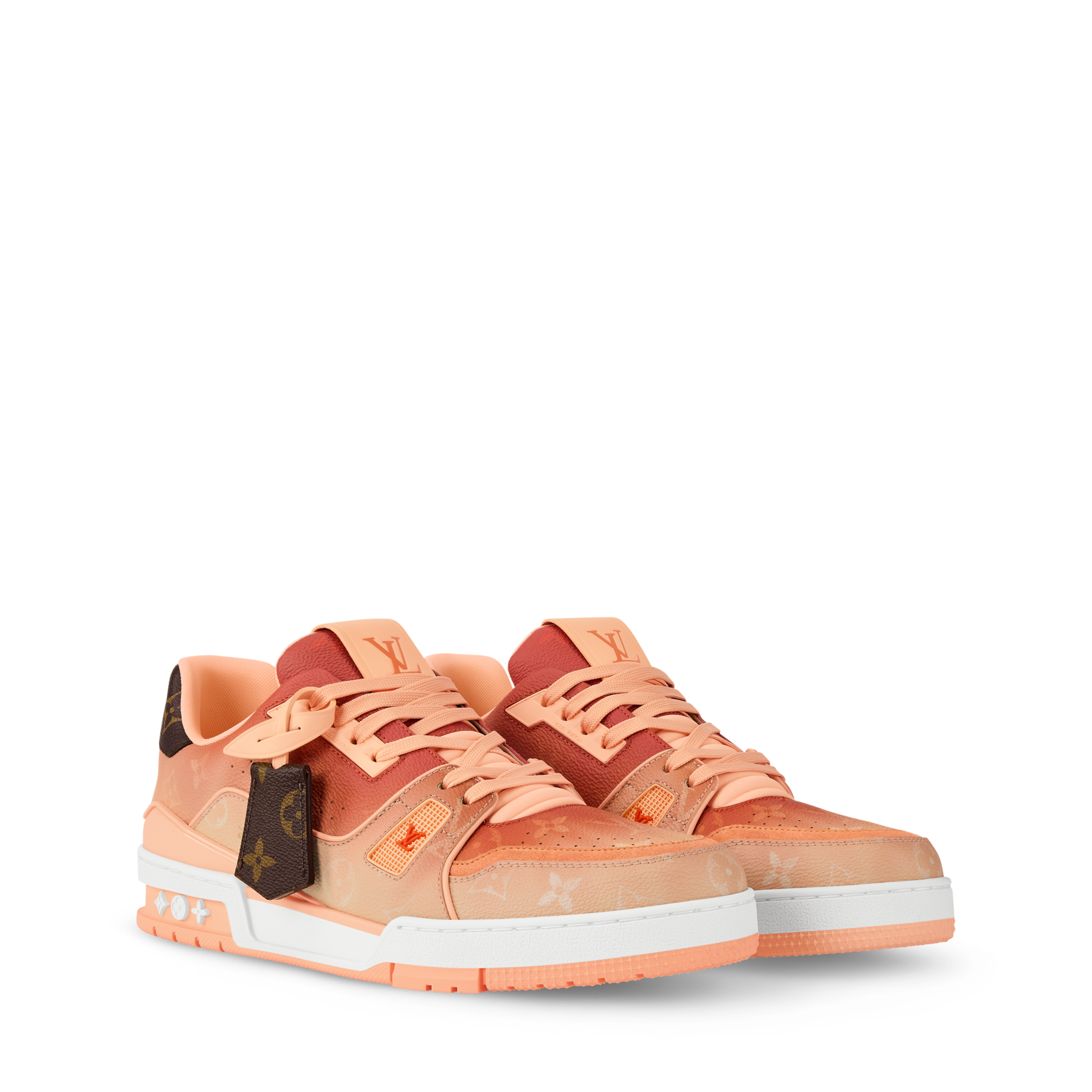 LV Trainer Sneaker Monogram-printed canvas Orange