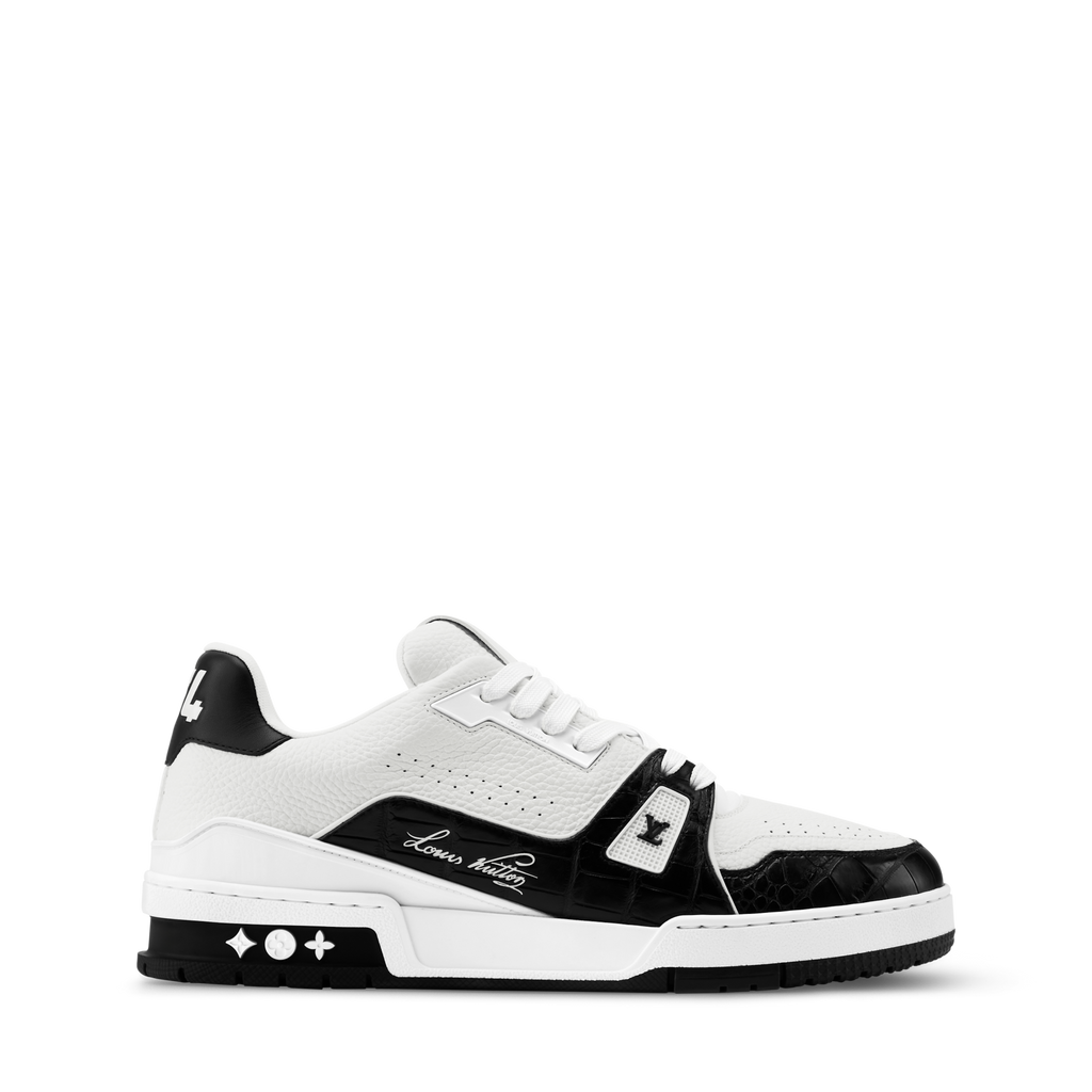 Louis Vuitton LV Trainer Black Alligator Leather Sneaker