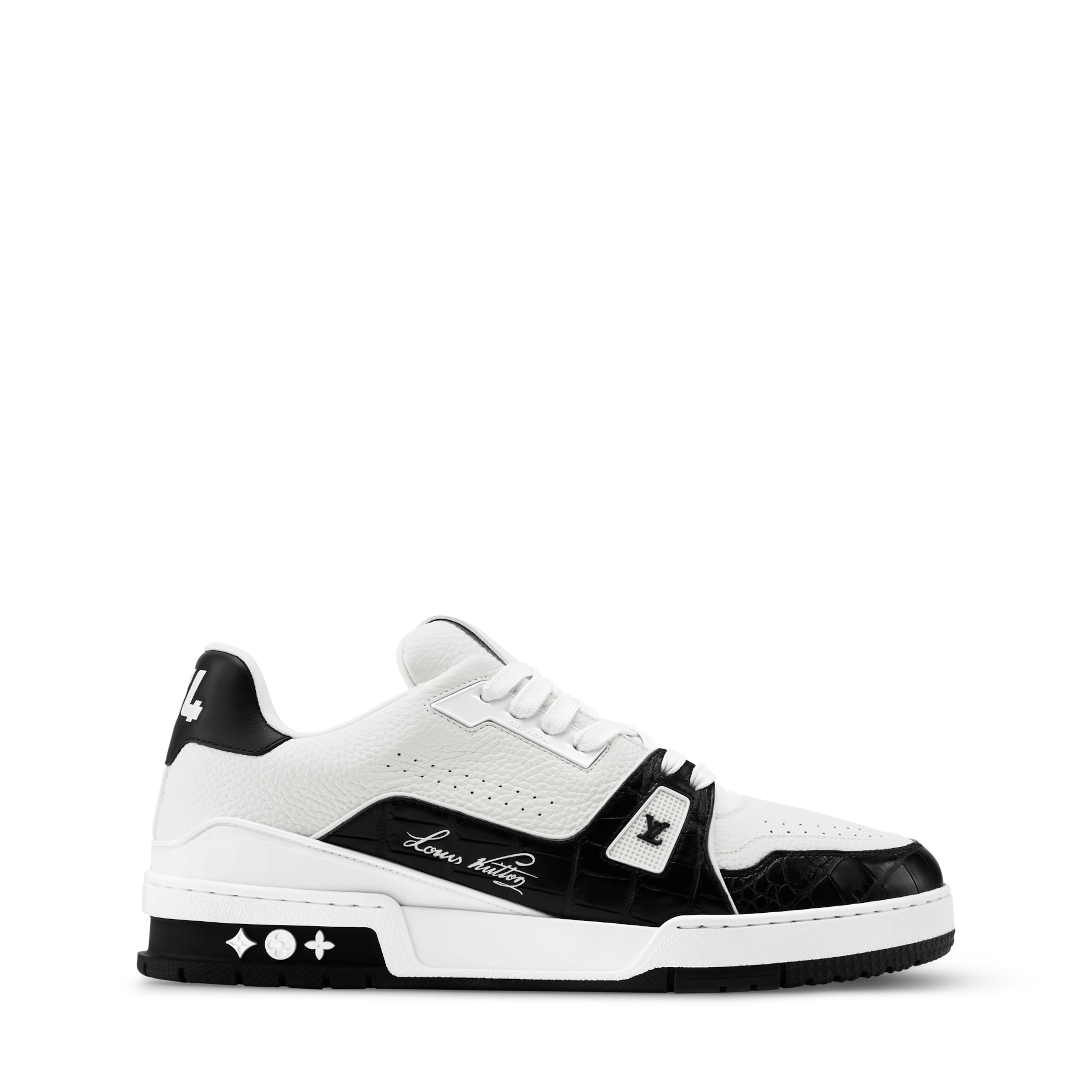 Louis Vuitton LV Trainer Black Alligator Leather Sneaker