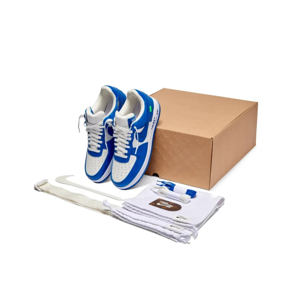 Louis Vuitton x Nike Air Force 1 Low ‘By Virgil Abloh White/Blue’