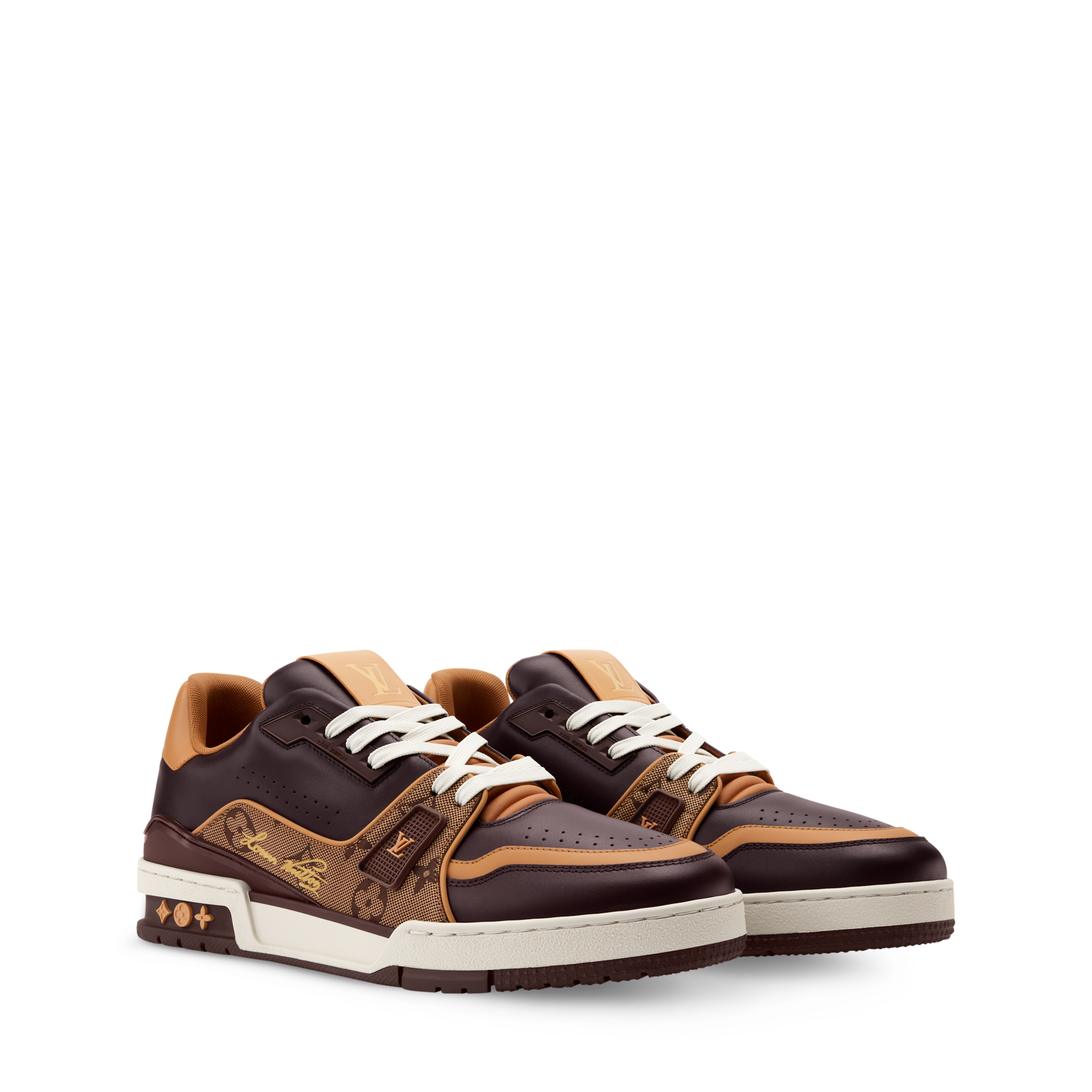 Louis Vuitton LV Trainer Brown Monogram Leather Sneaker