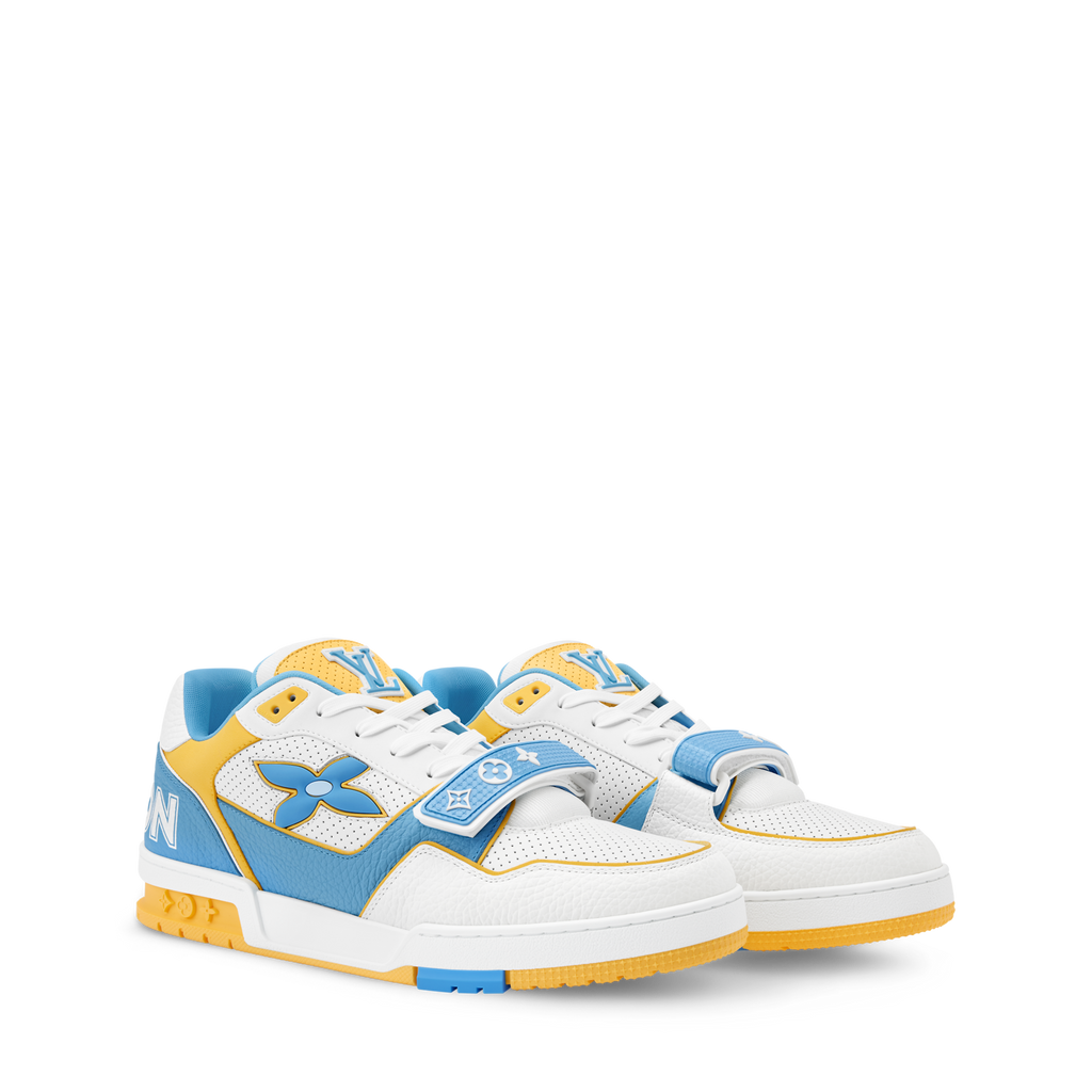 Louis Vuitton LV Trainer Blue Velcro Strap Sneaker