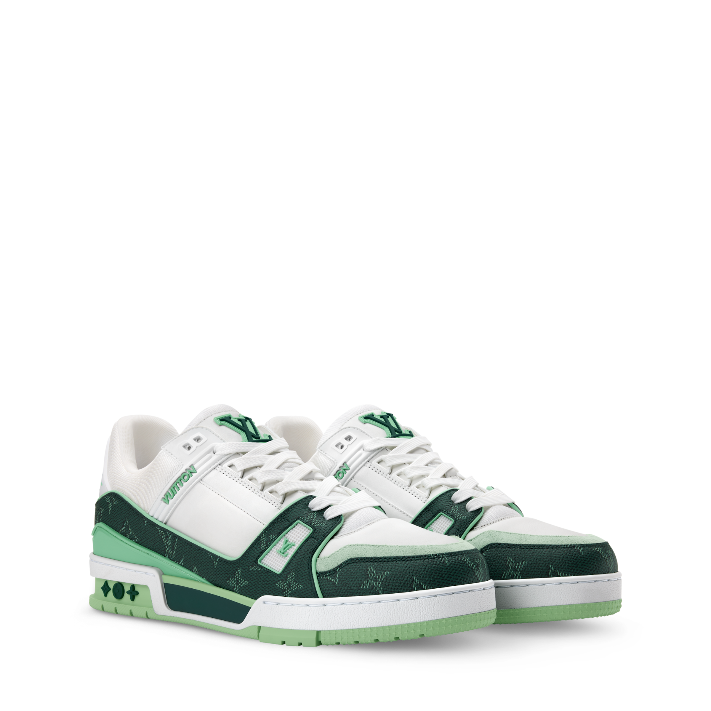 Louis Vuitton LV Trainer Sneaker ‘Denim Monogram green ’