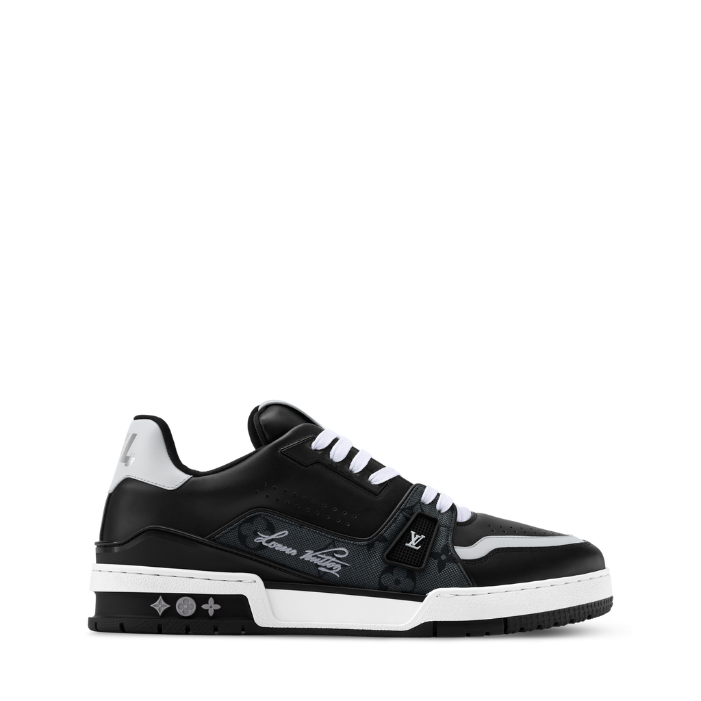 Louis Vuitton LV Trainer Black Monogram Leather Sneaker