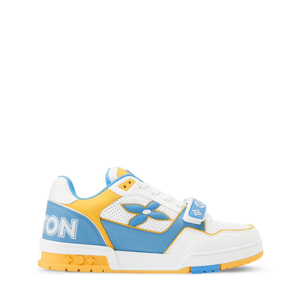 Louis Vuitton LV Trainer Blue Velcro Strap Sneaker