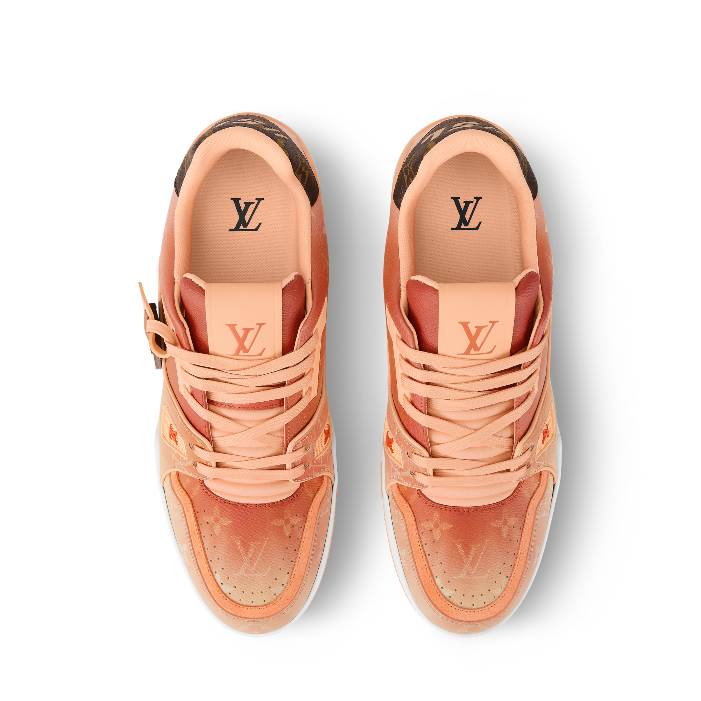 LV Trainer Sneaker Monogram-printed canvas Orange