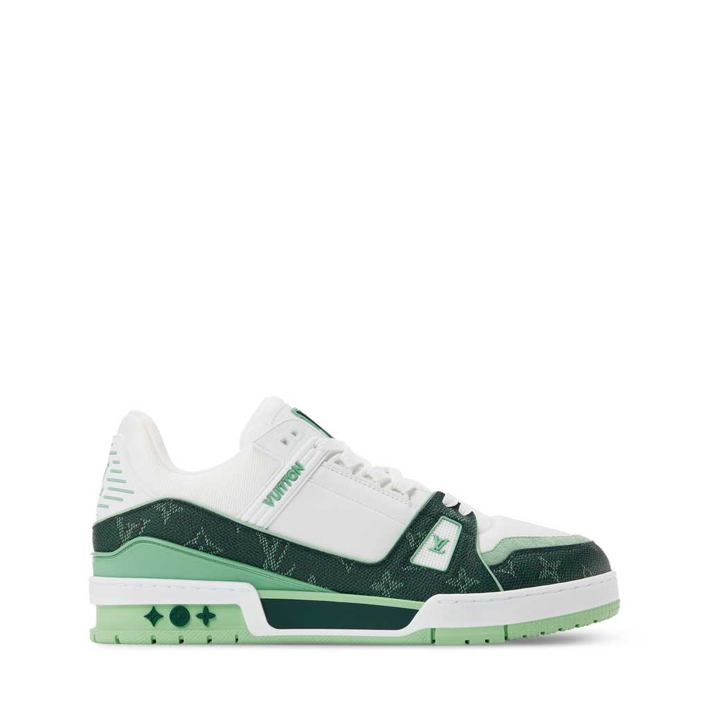 Louis Vuitton LV Trainer Sneaker ‘Denim Monogram green ’