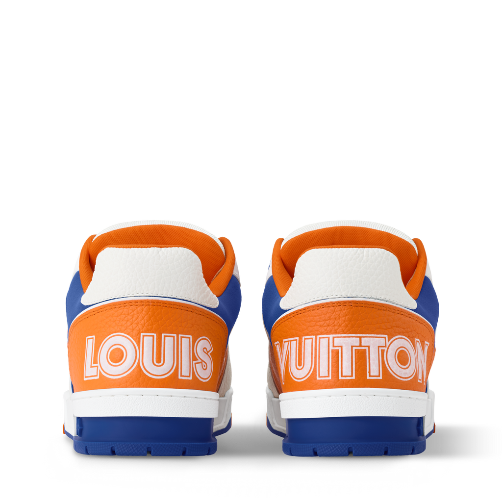 Louis Vuitton LV Trainer Orange Velcro Strap Sneaker