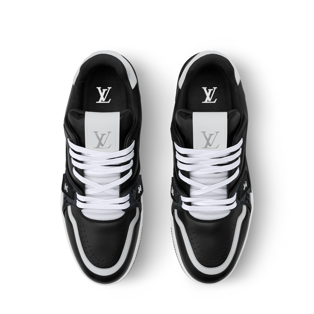 Louis Vuitton LV Trainer Black Monogram Leather Sneaker