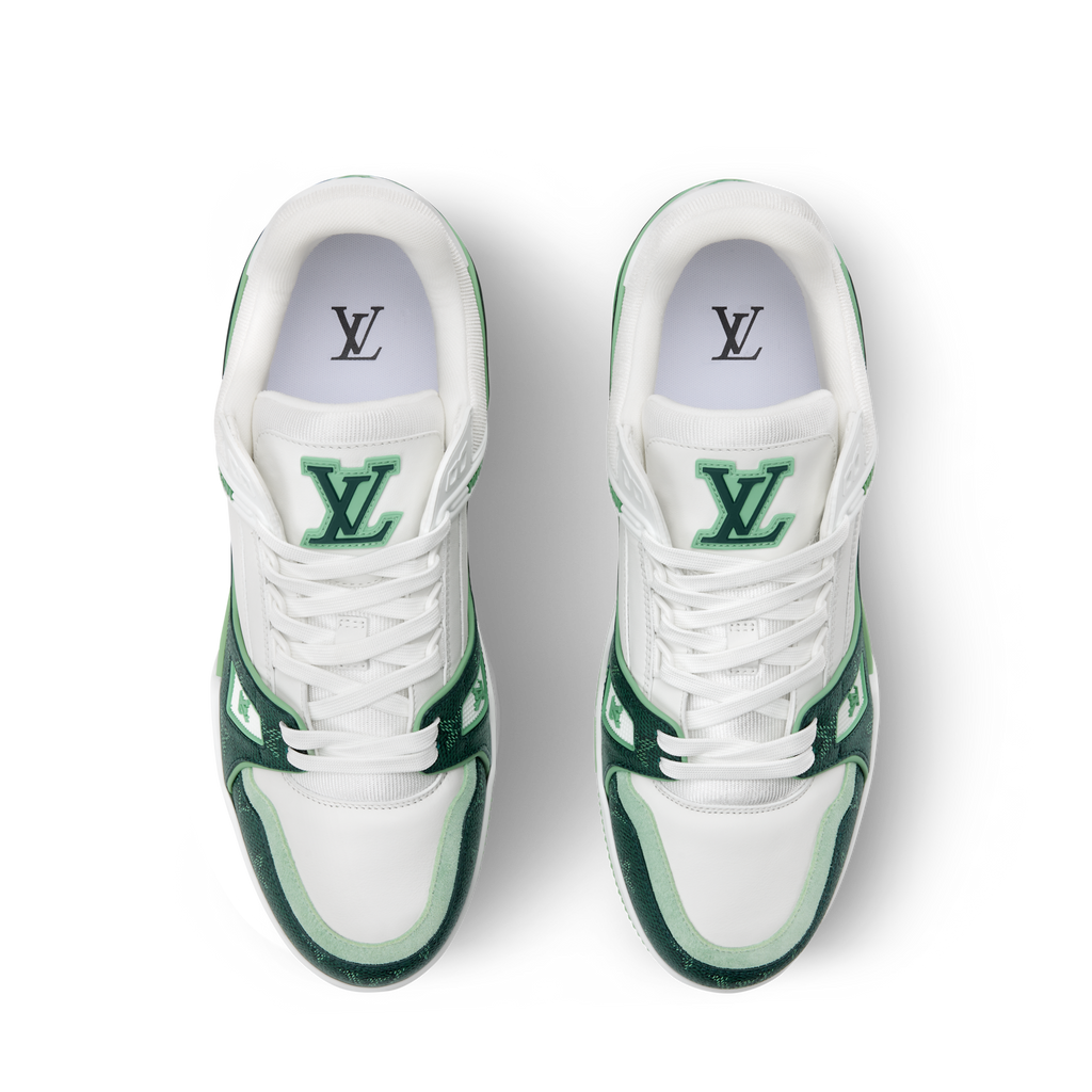 Louis Vuitton LV Trainer Sneaker ‘Denim Monogram green ’