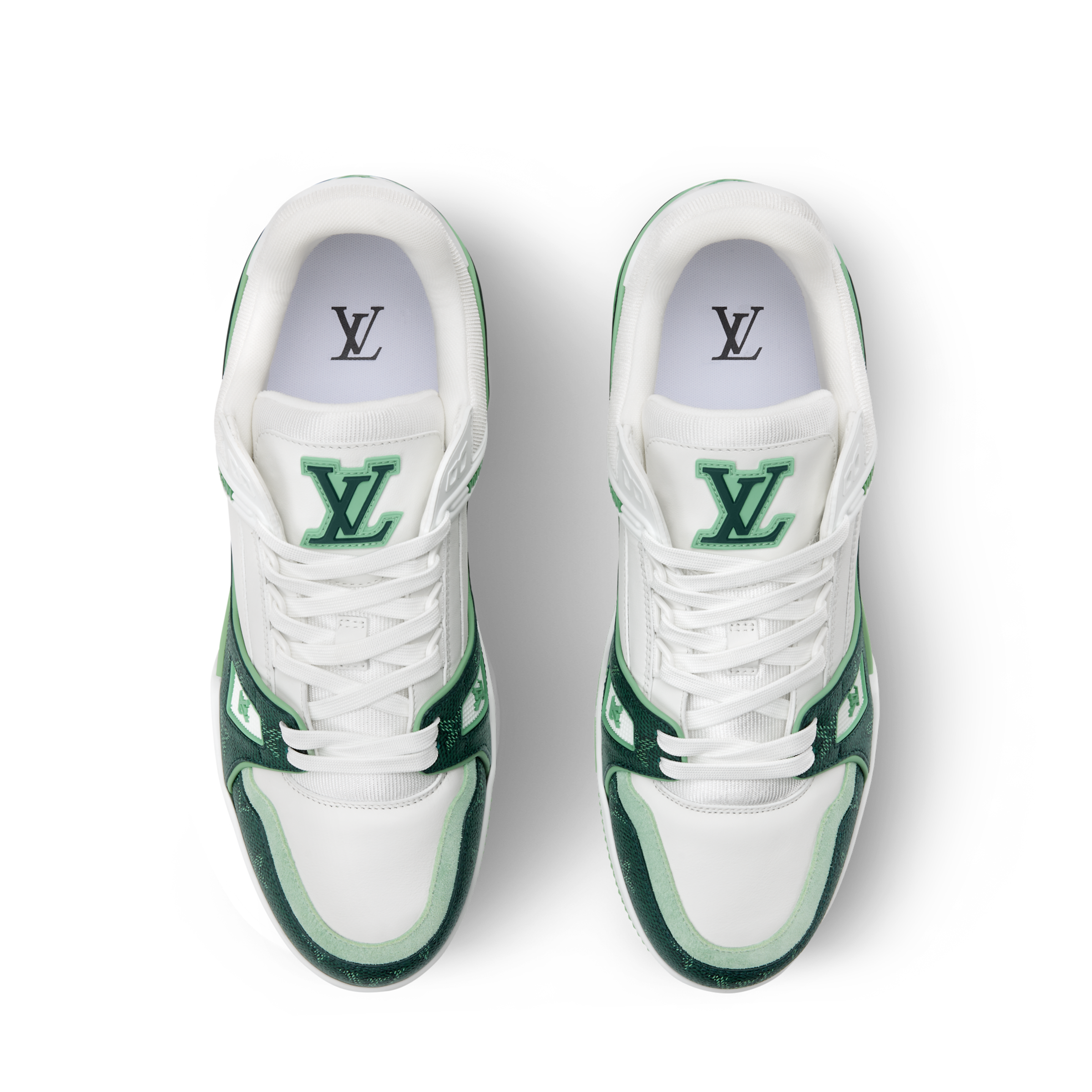 Louis Vuitton LV Trainer Sneaker ‘Denim Monogram green ’