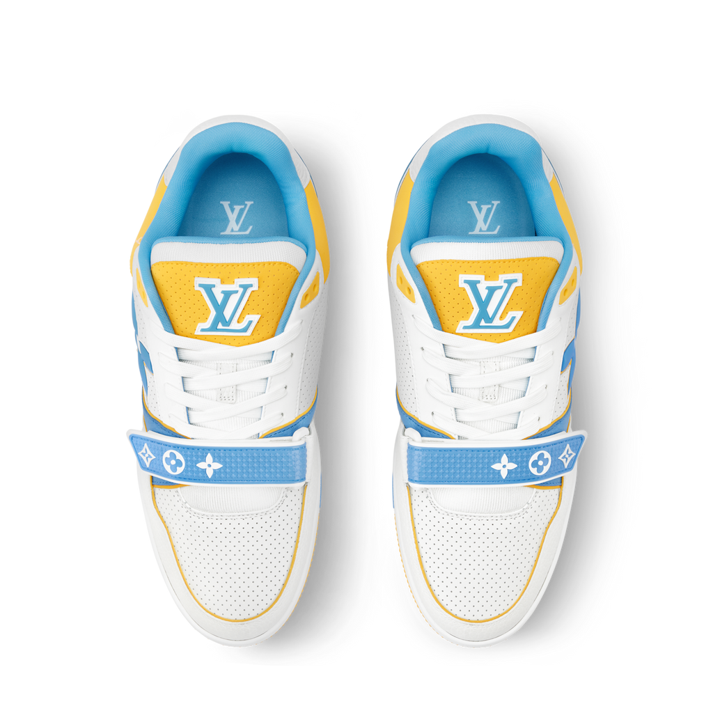 Louis Vuitton LV Trainer Blue Velcro Strap Sneaker