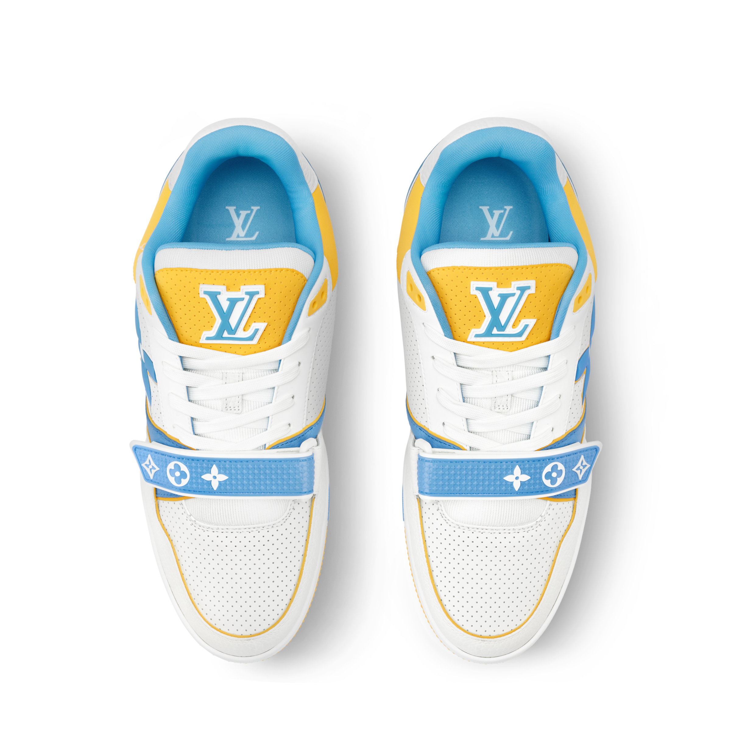 Louis Vuitton LV Trainer Blue Velcro Strap Sneaker