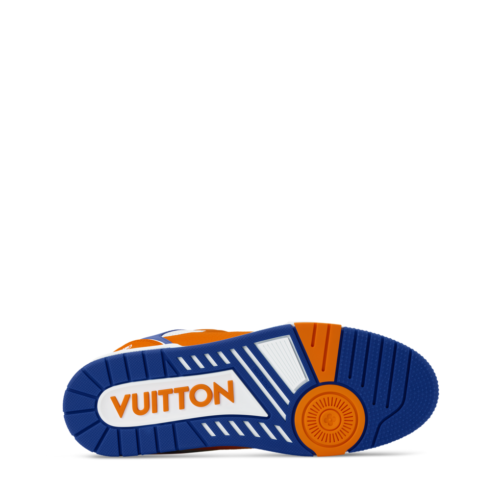 Louis Vuitton LV Trainer Orange Velcro Strap Sneaker