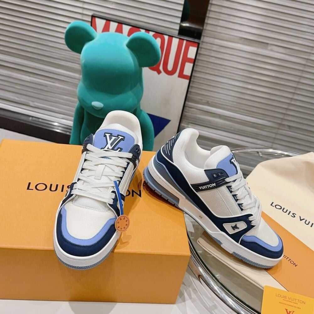 Louis Vuitton LV Trainer 'Blue Beige'