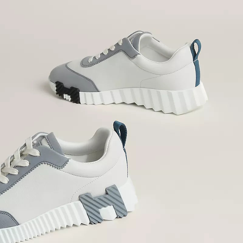 Hermès Bouncing sneaker Blanc Bleu Galet