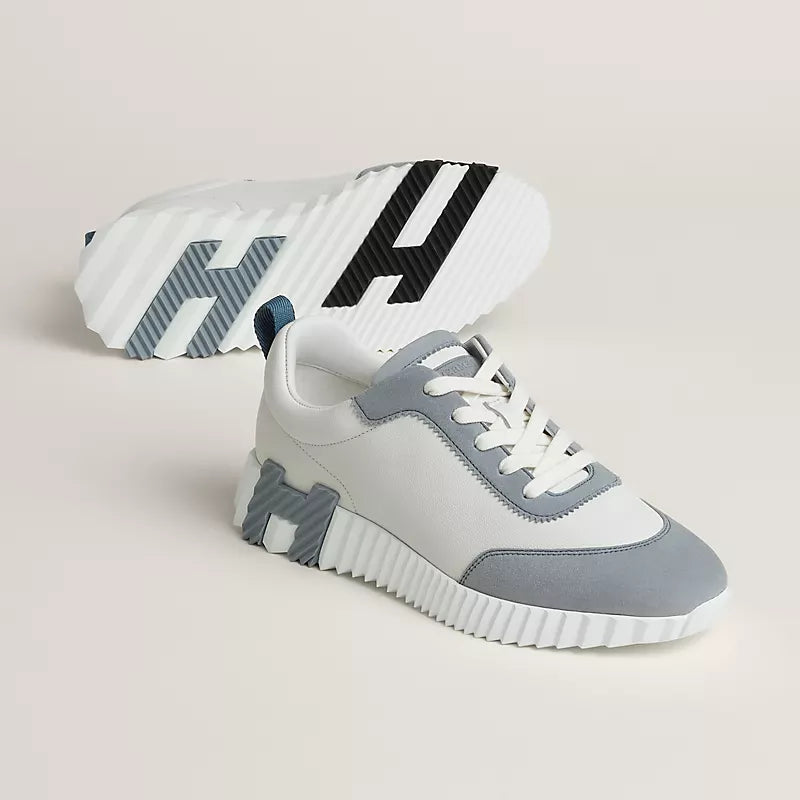 Hermès Bouncing sneaker Blanc Bleu Galet