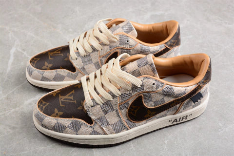 Nike Air Jordan 1 x LV Low Custom by The Shoe Surgeon
