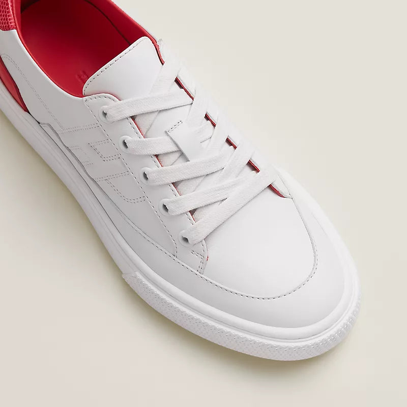 Hermès Deep sneaker Blanc Rouge Grenadine