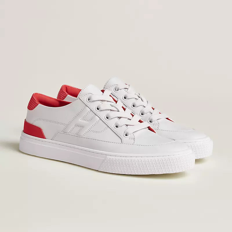 Hermès Deep sneaker Blanc Rouge Grenadine