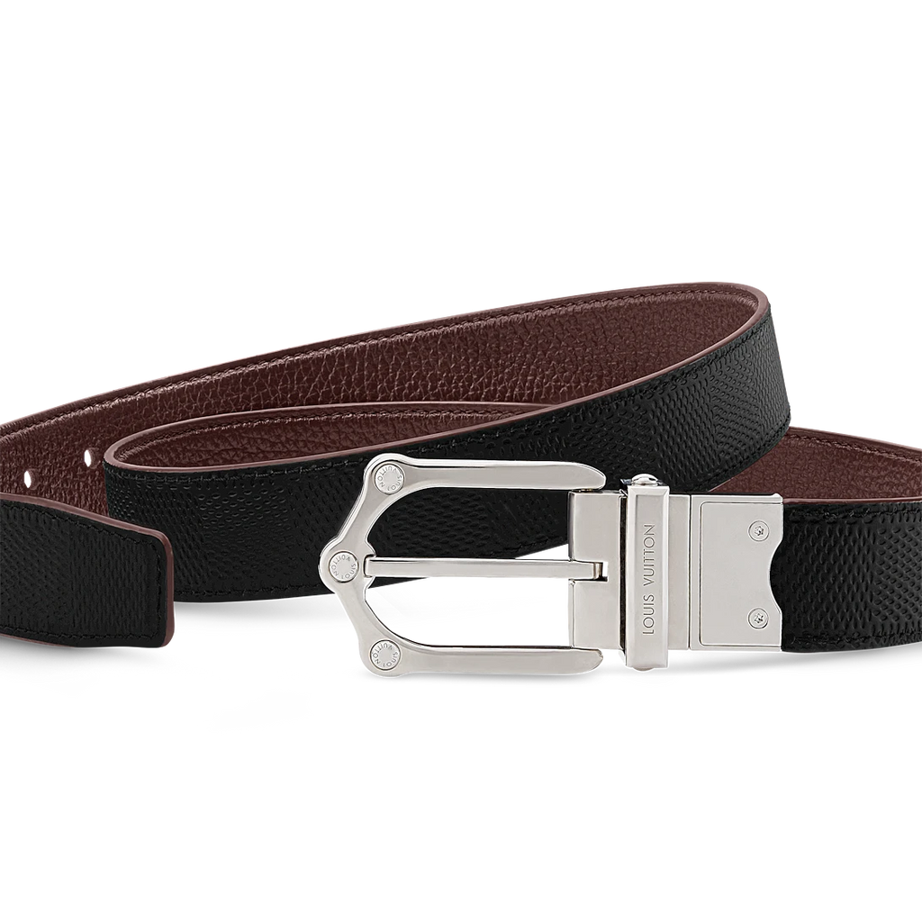 LV FROG 30mm double-sided belt Tobacco