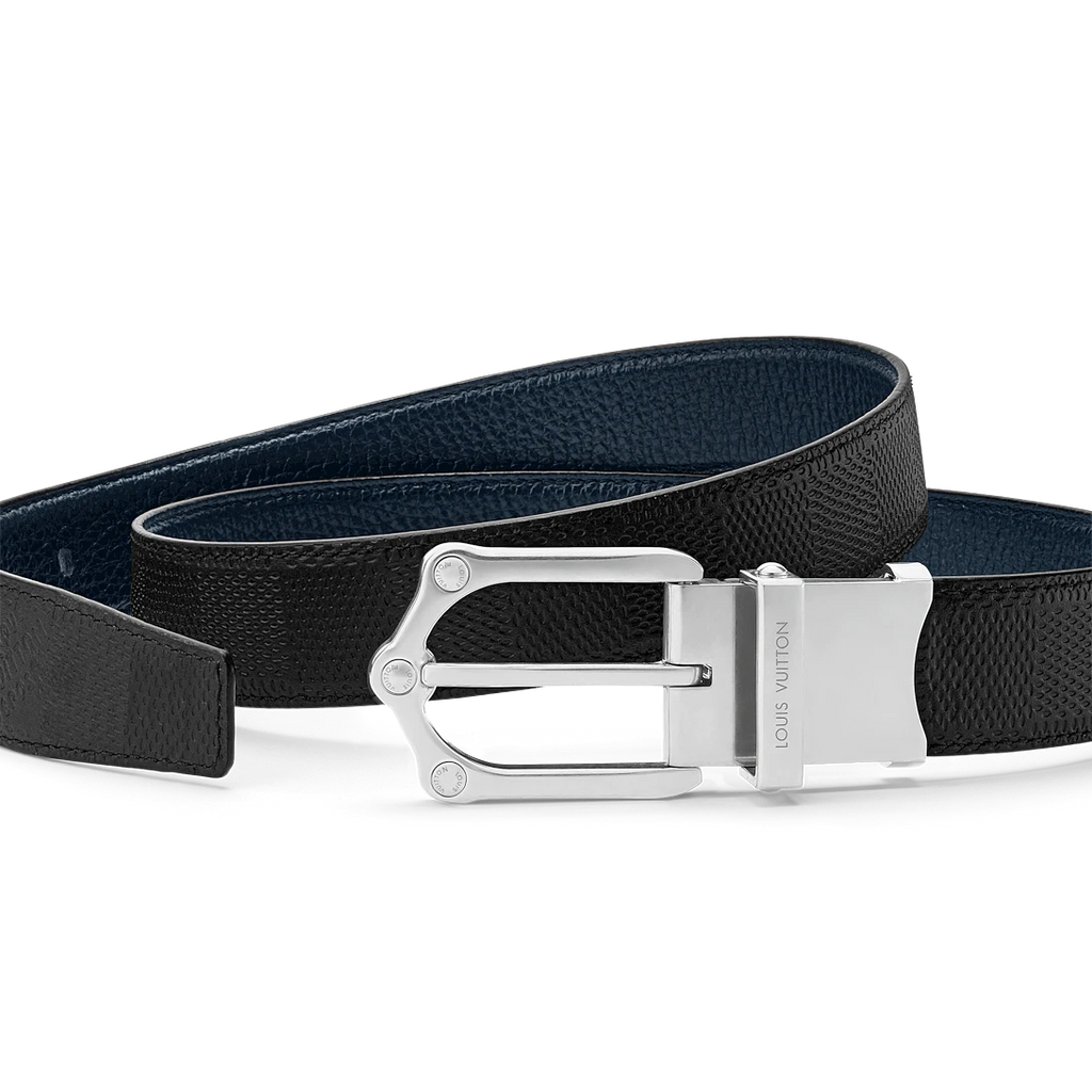 LV FROG 30mm double-sided belt Navy blue