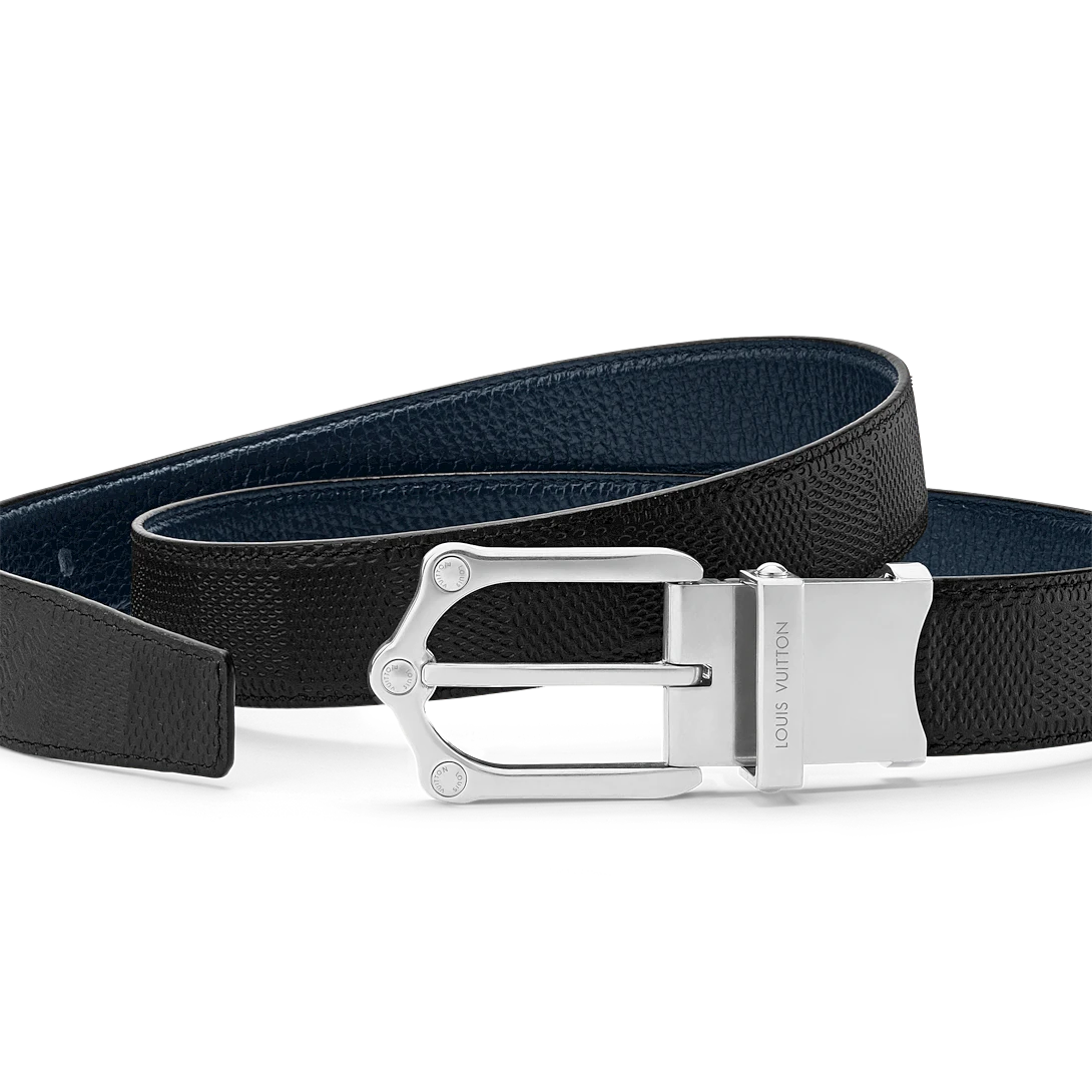LV FROG 30mm double-sided belt Navy blue