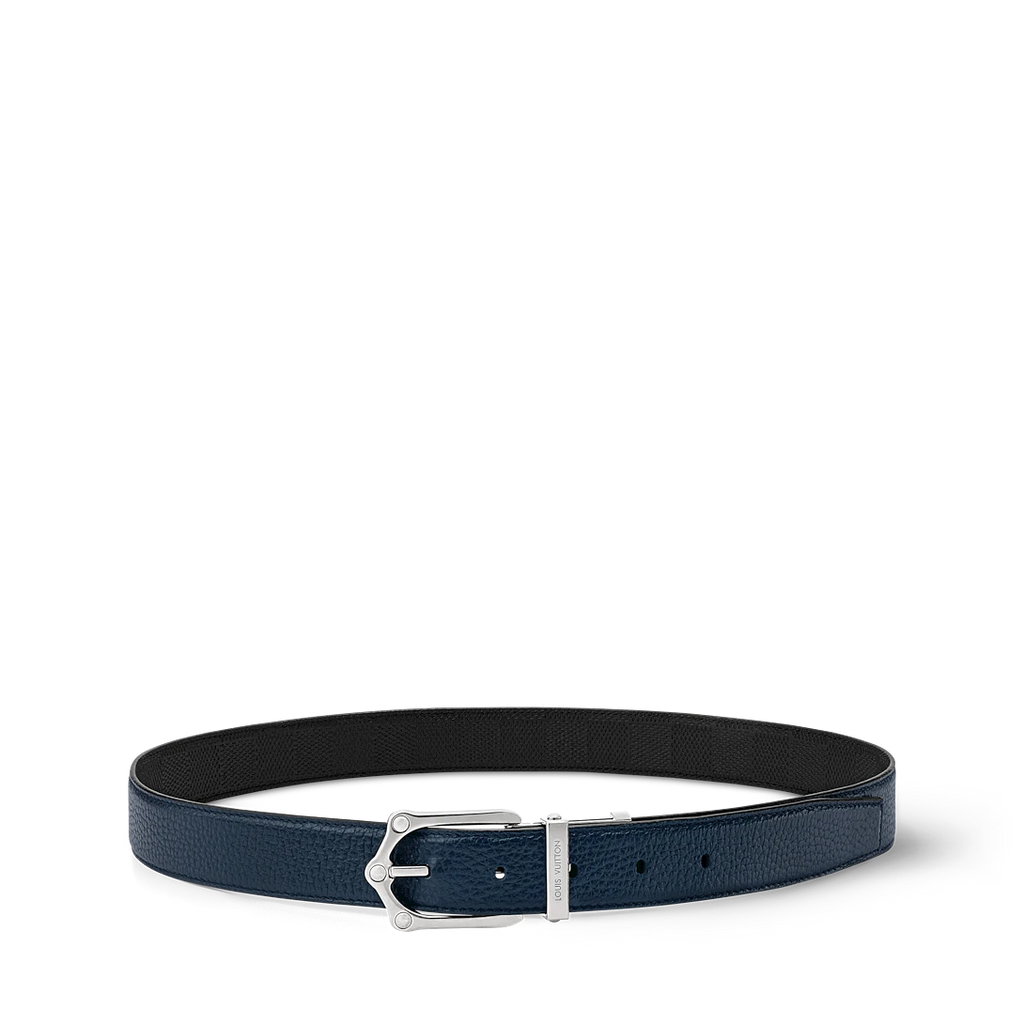 LV FROG 30mm double-sided belt Navy blue
