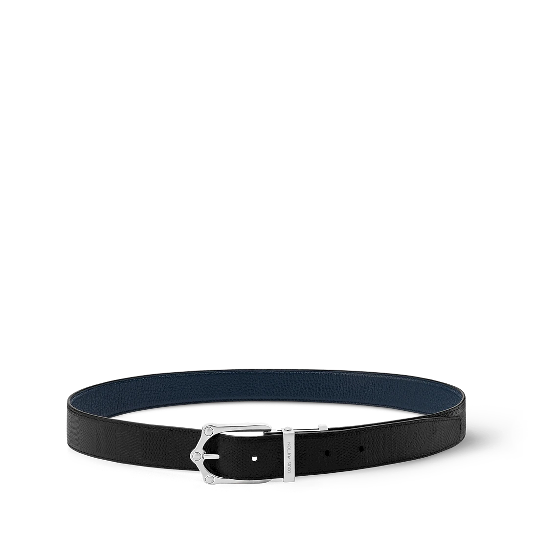 LV FROG 30mm double-sided belt Navy blue