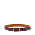 LV FROG PATINATED 30mm double-sided belt Bordeaux