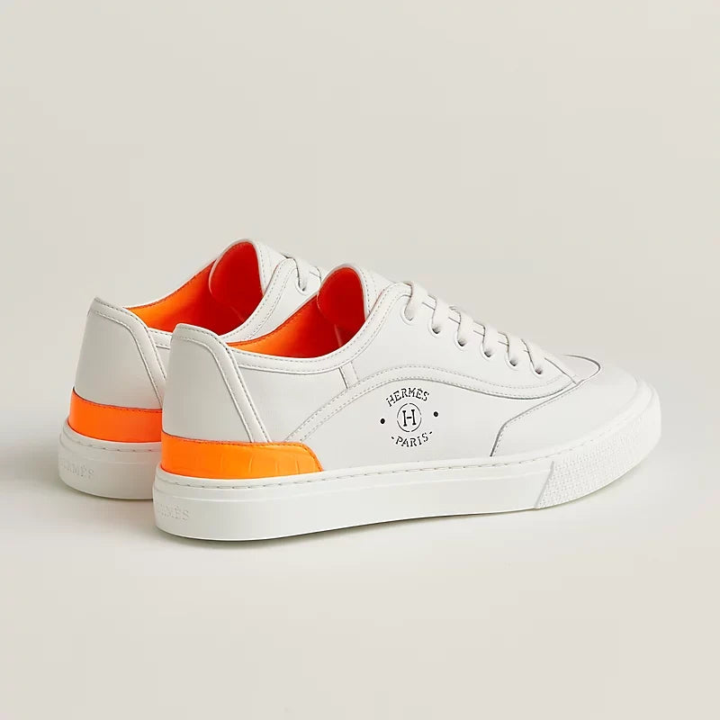 Hermès Get sneaker Blanc Orange Fluo