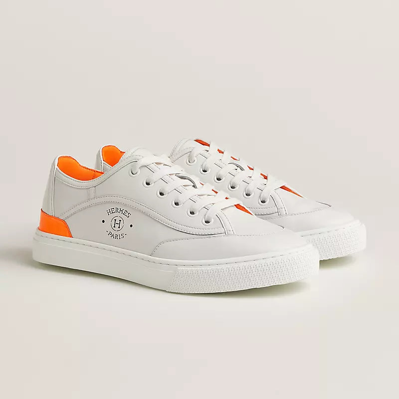 Hermès Get sneaker Blanc Orange Fluo