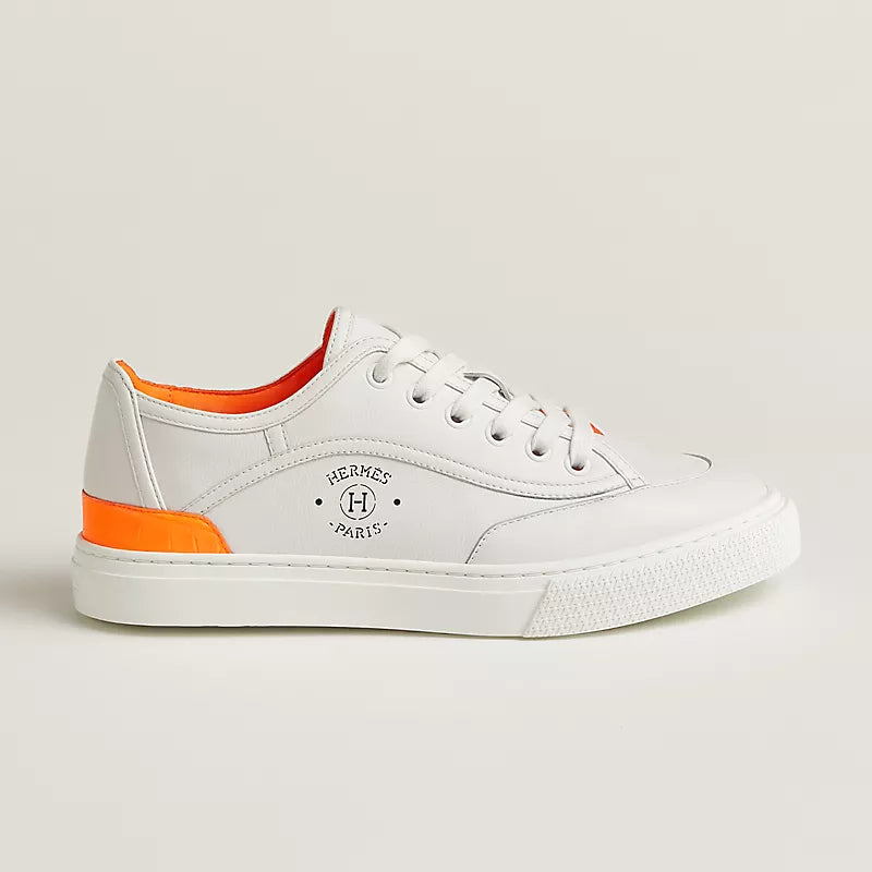 Hermès Get sneaker Blanc Orange Fluo