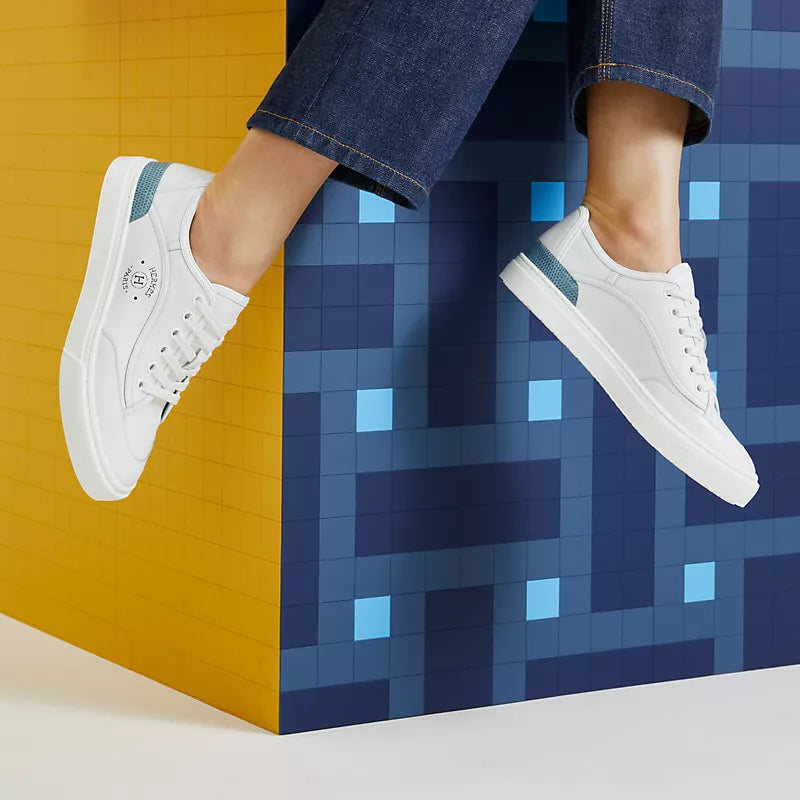 Hermès Get sneaker Blanc Bleu Minéral