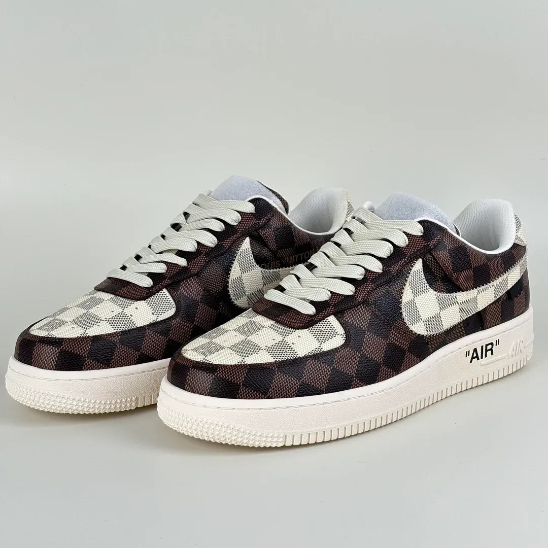 Louis Vuitton x Nike Air Force 1 'Damier Brown/ White'