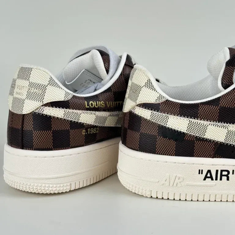 Louis Vuitton x Nike Air Force 1 'Damier Brown/ White'