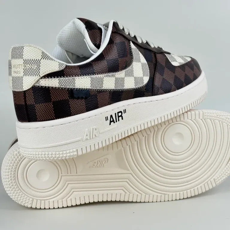 Louis Vuitton x Nike Air Force 1 'Damier Brown/ White'