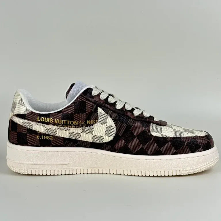 Louis Vuitton x Nike Air Force 1 'Damier Brown/ White'