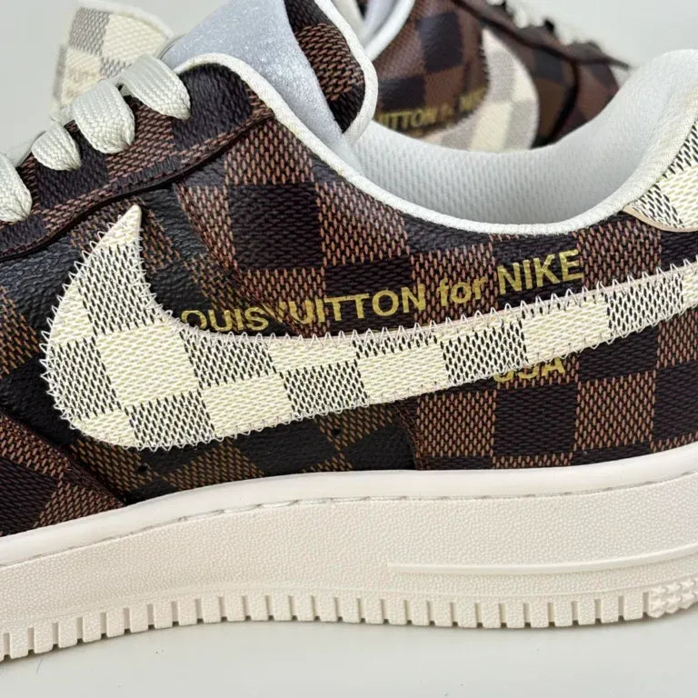 Louis Vuitton x Nike Air Force 1 'Damier Brown/ White'