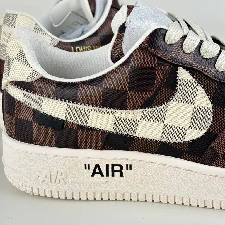 Louis Vuitton x Nike Air Force 1 'Damier Brown/ White'