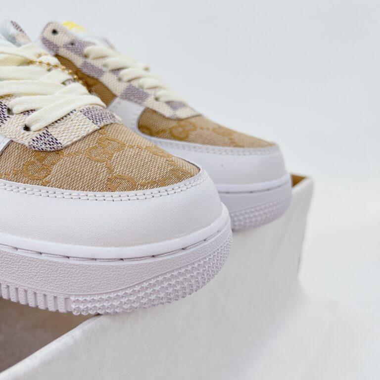 Louis Vuitton x Nike Air Force 1 White Brown