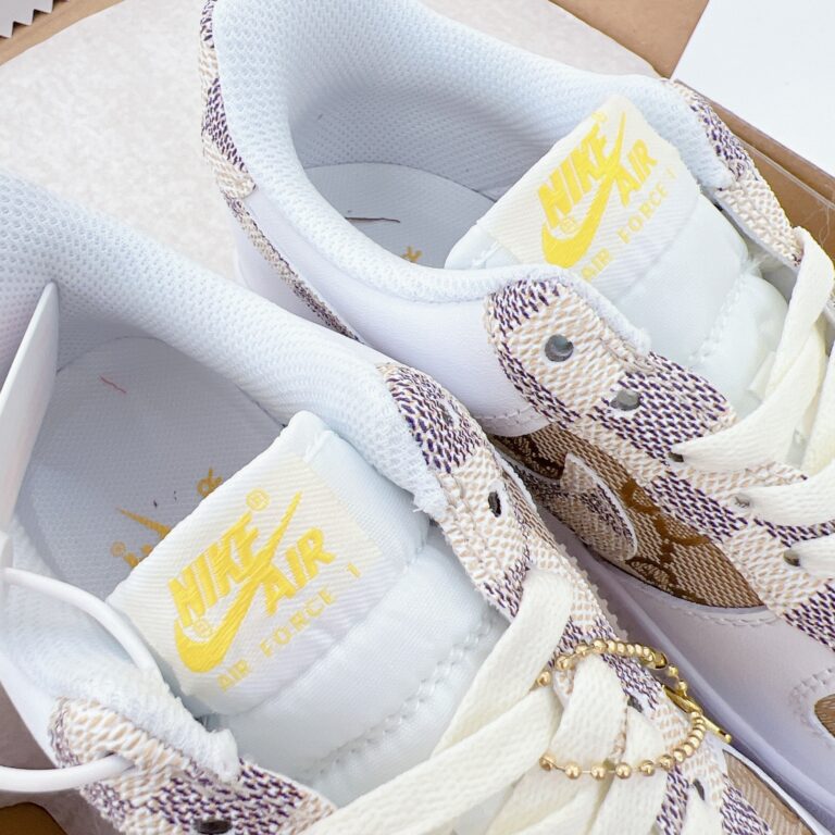 Louis Vuitton x Nike Air Force 1 White Brown