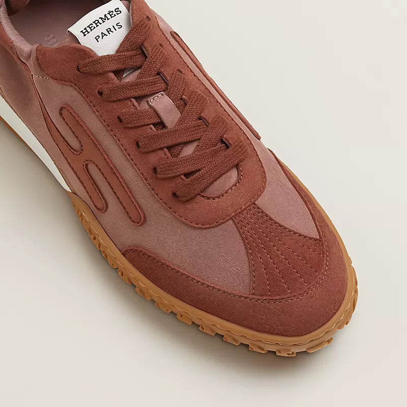 Hermès Jet sneaker Rose Antique Rouge Sépia