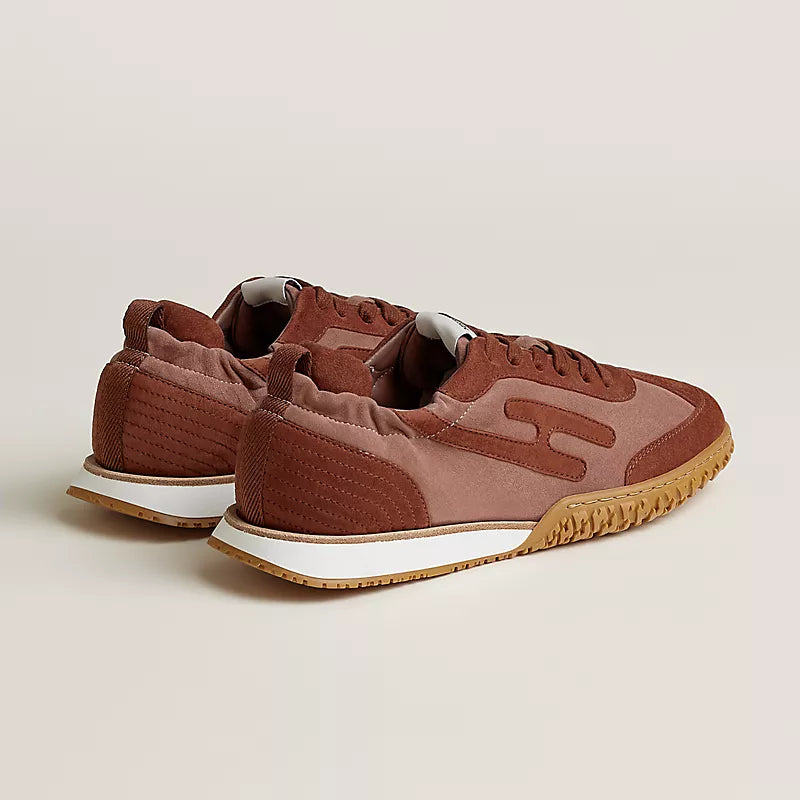 Hermès Jet sneaker Rose Antique Rouge Sépia