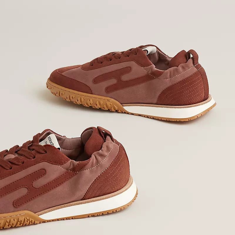 Hermès Jet sneaker Rose Antique Rouge Sépia