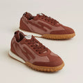 Hermès Jet sneaker Rose Antique Rouge Sépia
